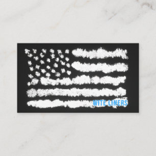 Amerikanska Flagga Affärskort Visitkort