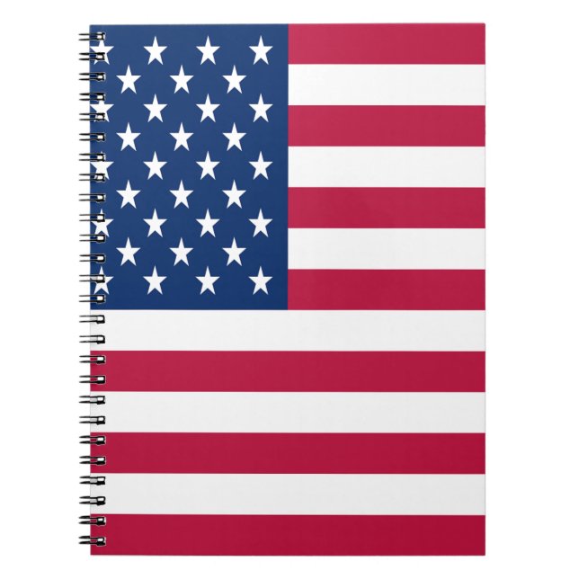 Amerikanska Flagga Anteckningsbok (Framsidan)