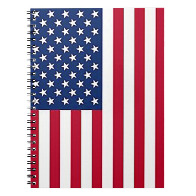 Amerikanska flagga anteckningsbok (Framsidan)