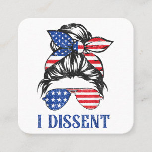 Amerikanska flagga är inte bra.. fyrkantigt visitkort
