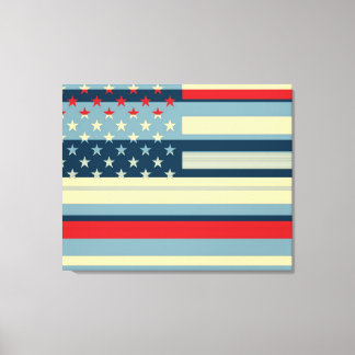 Amerikanska Flagga art 2 Canvastryck
