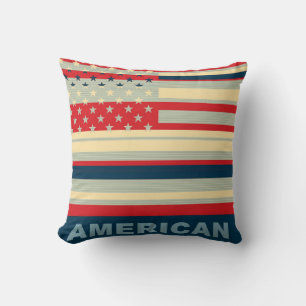 Amerikanska Flagga art 2 Kudde