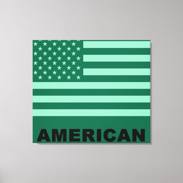 Amerikanska Flagga art 4 Canvastryck (Framsida)