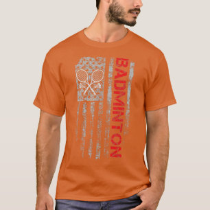Amerikanska Flagga Badminton Jersey för Badminton T Shirt