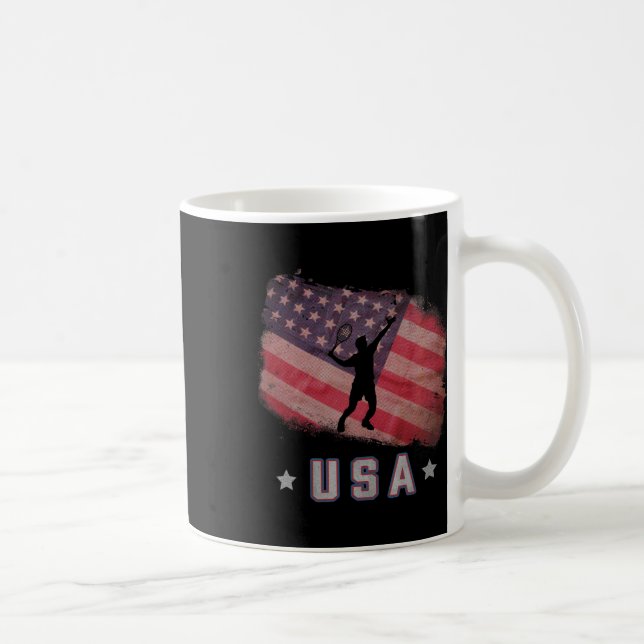 Amerikanska Flagga Badminton Team Stars och stripe Kaffemugg (Höger)