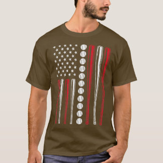 Amerikanska Flagga Baseball eam Gift Manar Boys Ki T Shirt