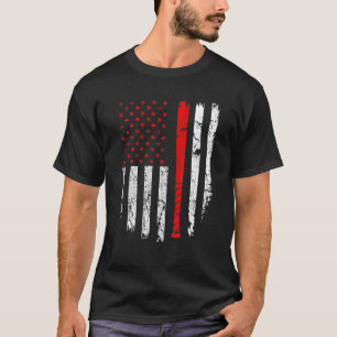 Amerikanska Flagga Baseball USA Patriotic Sport Äl T Shirt