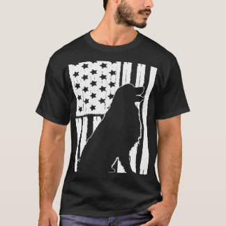 Amerikanska Flagga Bernese Mountain Hund Theme T Shirt