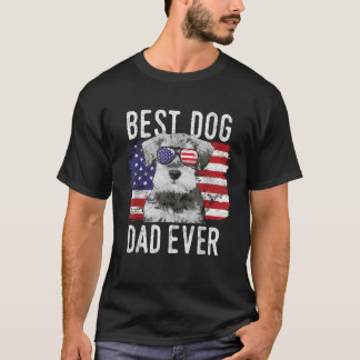 Amerikanska Flagga Best Hund någonsin Miniatyr Sch T Shirt