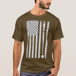 Amerikanska Flagga Billiard Bassäng Player Manar W T Shirt