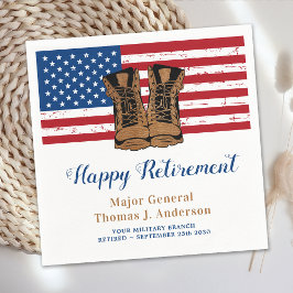 Amerikanska Flagga Boots Pension Party Pappersservett