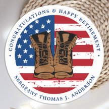 Amerikanska Flagga Boots Pension Party