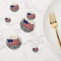 Amerikanska Flagga Bord Confetti