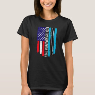 Amerikanska Flagga & Botswana Flagga Best Grandfat T Shirt