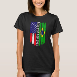 Amerikanska Flagga & Brasiliens bästa popp-pepar n T Shirt
