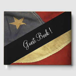 Amerikanska Flagga Bröllop Guest Bok