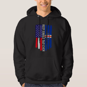 Amerikanska Flagga & Cabo Verde Flagga Best Single Hoodie