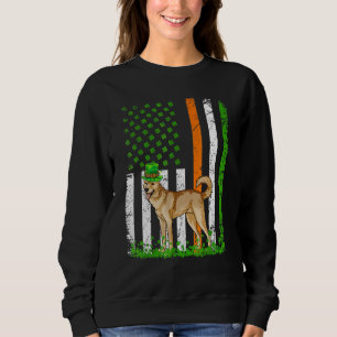 Amerikanska Flagga Canaan Hund Hundälskares St Pat T Shirt