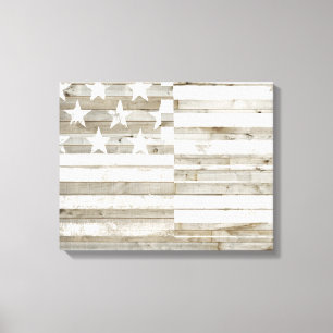 Amerikanska Flagga Canvastryck