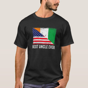 Amerikanska Flagga & Côte D'ivoire Flagga Best far T Shirt