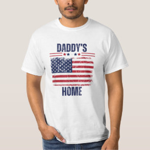 Amerikanska Flagga Daddys Home Trump-Flagga T Shirt