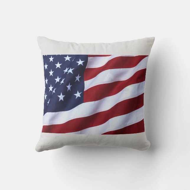 Amerikanska flagga Dekorativ kudde (Baksida)