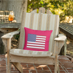 Amerikanska Flagga Dekorativ kudde