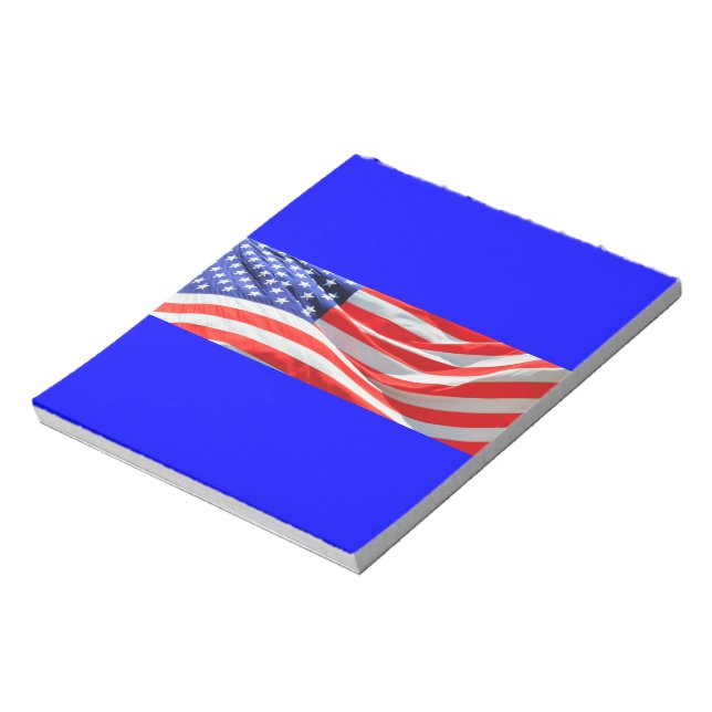 Amerikanska Flagga, du kan lägga till text och lad Anteckningsblock (Roterad)