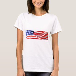 Amerikanska Flagga, du kan lägga till text och lad T Shirt