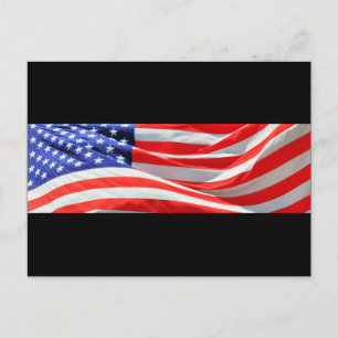 Amerikanska Flagga, du kan lägga till text och lad Vykort