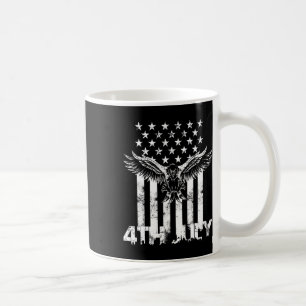 Amerikanska Flagga Eagle 4 juli Independence day P Kaffemugg