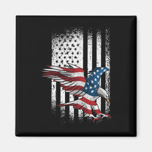 Amerikanska Flagga Eagle 4 juli Independence day P Magnet