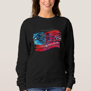 Amerikanska Flagga Eagle USA:s 4:e juli Oberoende T Shirt