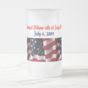 amerikanska Flagga Event Mugg-mallar Frostat Ölglas