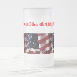 amerikanska Flagga Event Mugg-mallar Frostat Ölglas