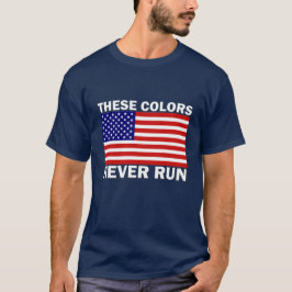 Amerikanska Flagga Färg Springa manar Ton 4 T-shirt