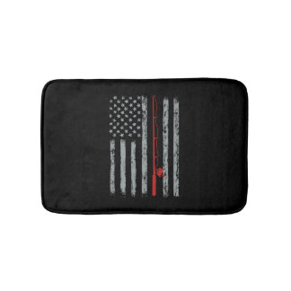 Amerikanska Flagga Fishing Badrumsmatta