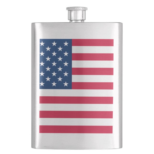 Amerikanska Flagga Flask USA - Förenta staterna Fickplunta (Framsidan)