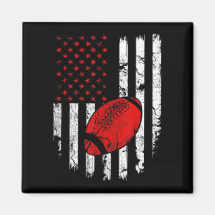 Amerikanska Flagga Football USA Patriotic Sport Äl Magnet