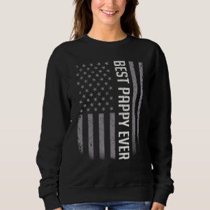 Amerikanska Flagga för Fars dag bästa Pappy Kväll T Shirt