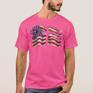 Amerikanska Flagga för patriotiska amerikanska kri T Shirt