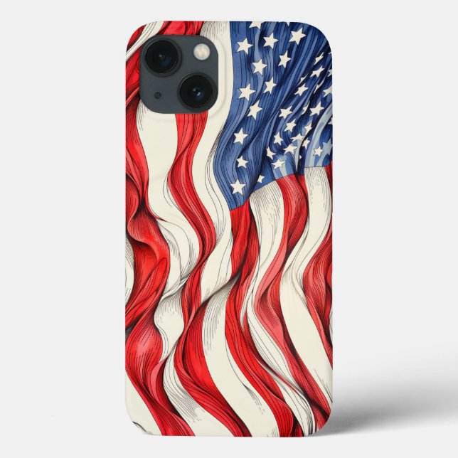 Amerikanska Flagga Förenta Stater (Baksida)