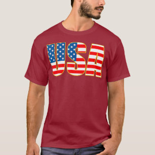 Amerikanska Flagga Förenta staterna T Shirt