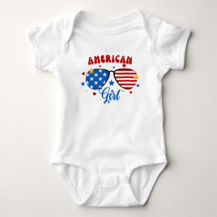 Amerikanska Flagga Glass for Independence 4 juli T Shirt