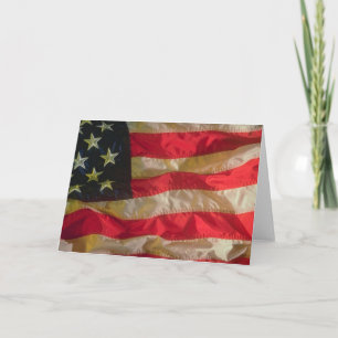 Amerikanska Flagga Greeting Card Kort