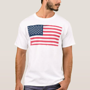 Amerikanska Flagga Grunge USA flagga Patriotic Man T Shirt