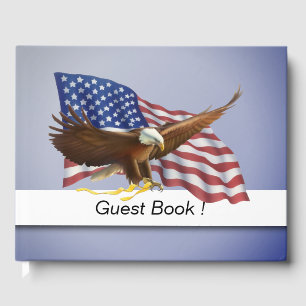 Amerikanska Flagga Guest Bok