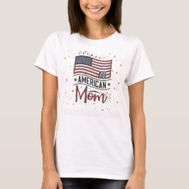 Amerikanska Flagga, Guld Stars, alla amerikanska M T Shirt