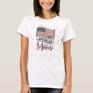 Amerikanska Flagga, Guld Stars, alla amerikanska M T Shirt