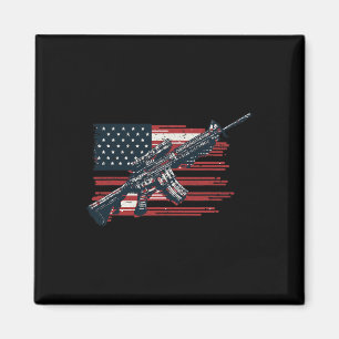 Amerikanska Flagga Guns Independence D Magnet